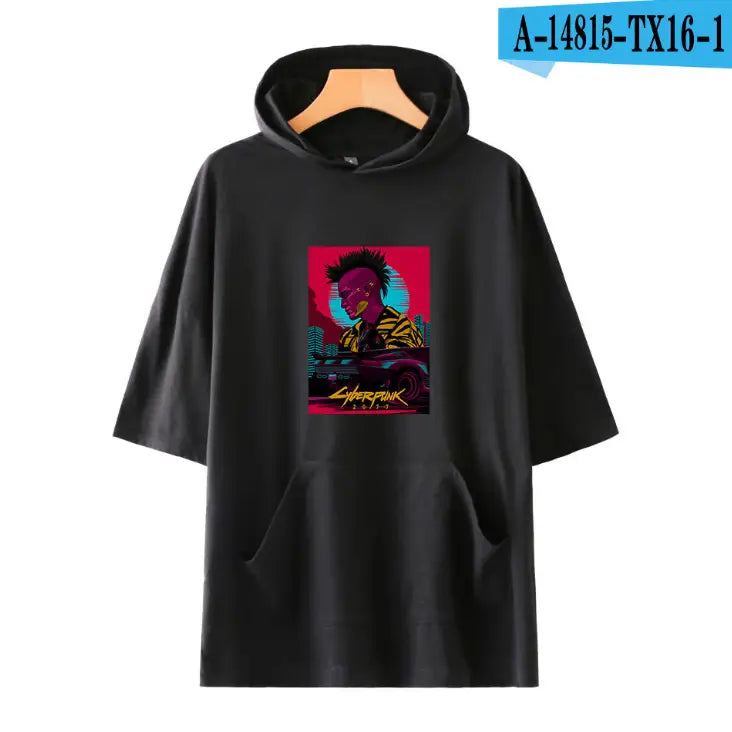 Cyberpunk 2077 Short-sleeved T-shirt - E Black / M