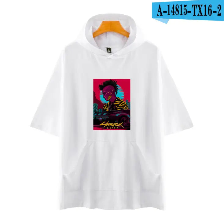 Cyberpunk 2077 Short-sleeved T-shirt - E White / M