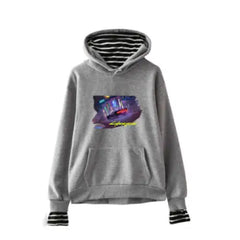 Cyberpunk 2077 striped sleeve Hoodie