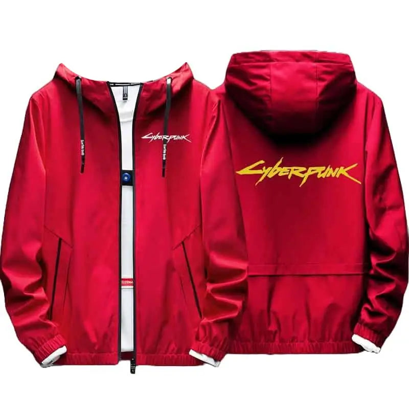 Cyberpunk Casual Jacket with Start Game Option Design
