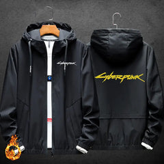 Cyberpunk Casual Jacket with Start Game Option Design