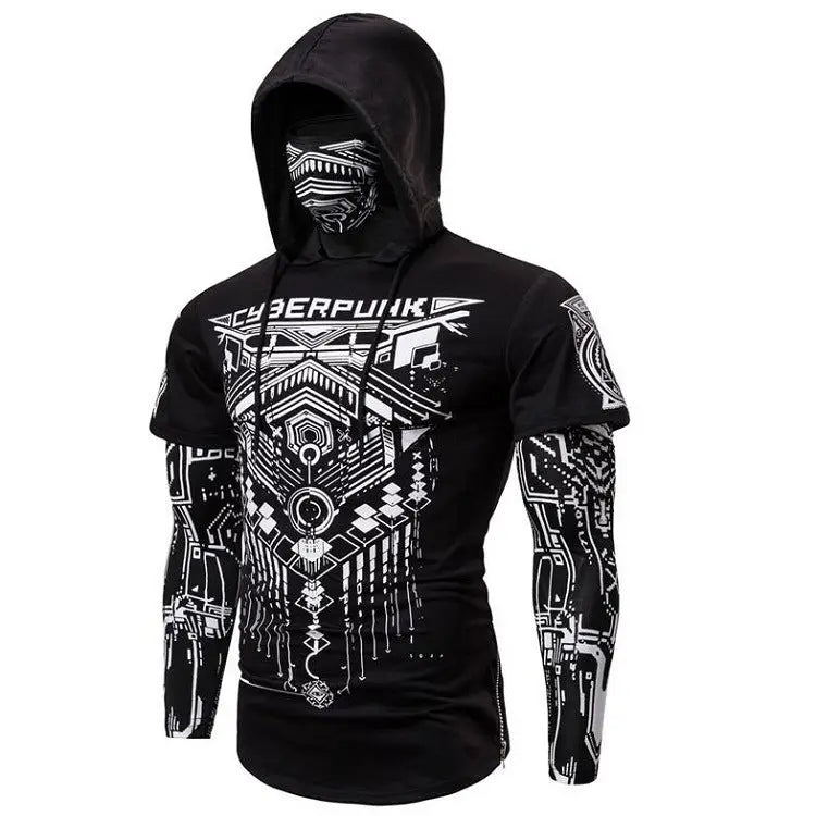 Cyberpunk Ninja Sweatshirt Hooded