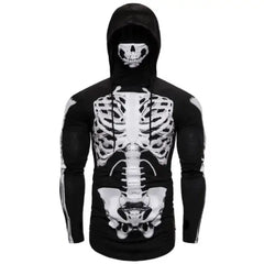 Cyberpunk Ninja Sweatshirt with Mask and Hood