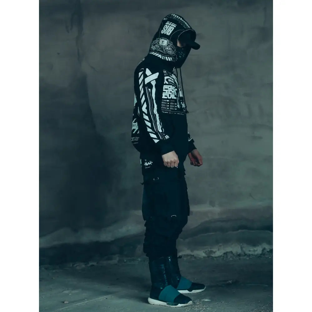 Cyberpunk Skull Post Apocalyptic Hoodie Jacket