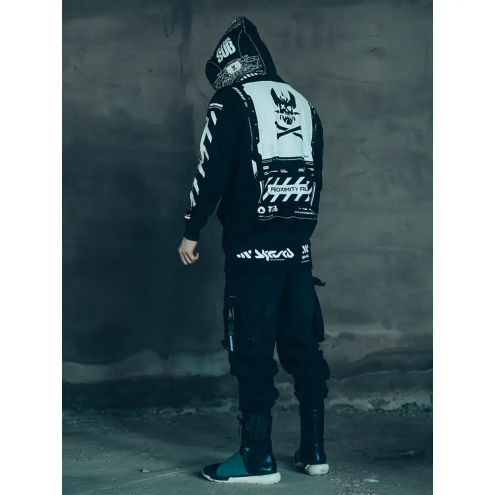 Cyberpunk Skull Post Apocalyptic Hoodie Jacket