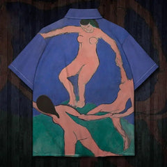 Dance Painting Short Sleeve Shirt - shirt