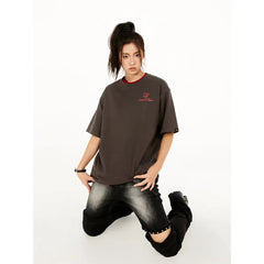 Dangerous People Printed Short Sleeve T Shirt