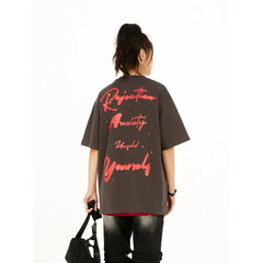 Dangerous People Printed Short Sleeve T Shirt