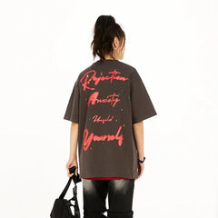 Dangerous People Printed Short Sleeve T Shirt