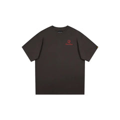 Dangerous People Printed Short Sleeve T Shirt Gray / S