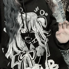 Dark Beautiful Girl Oversize Hoodie