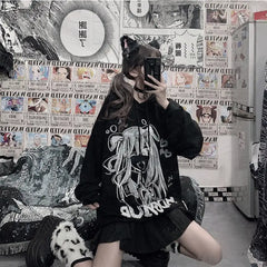 Dark Beautiful Girl Oversize Hoodie