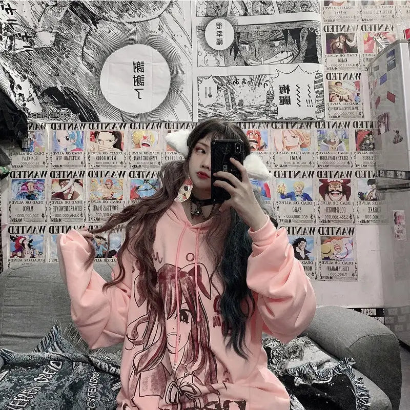 Dark Beautiful Girl Oversize Hoodie