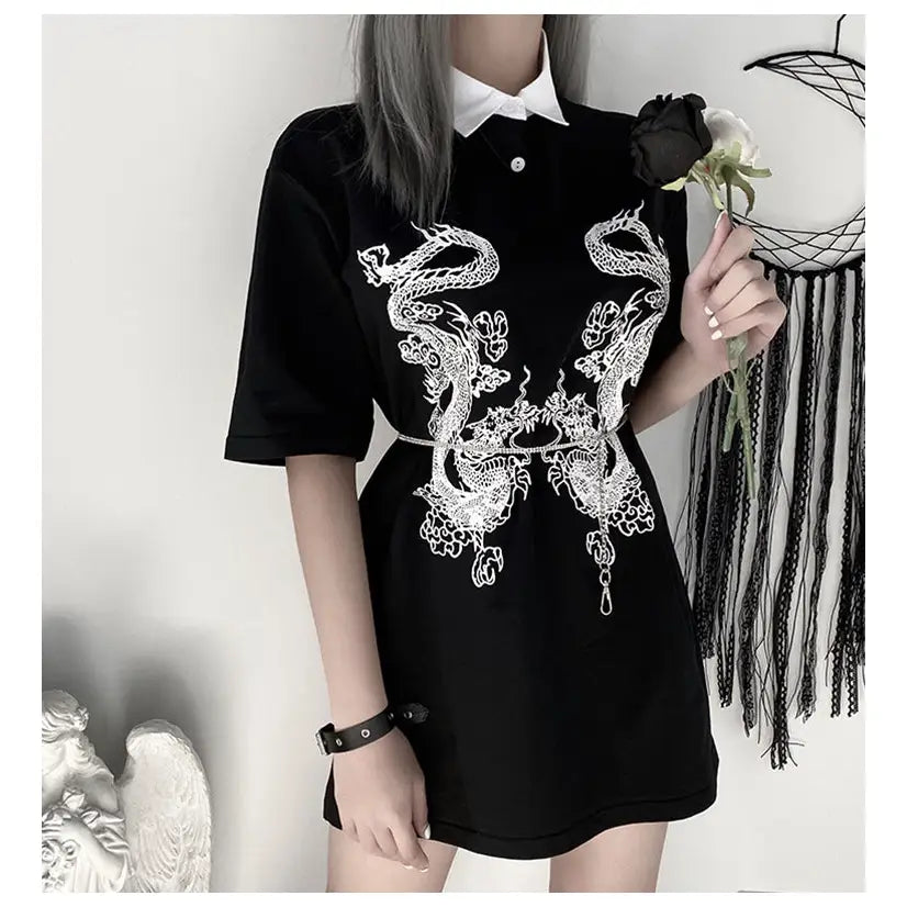 Dark Dragons Tee Dress T-Shirt