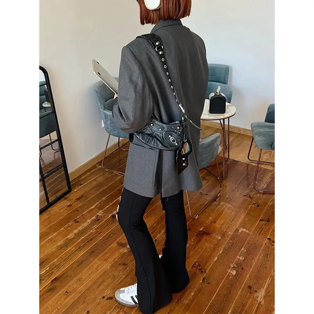 Dark Gothic Lace Flare Leg Open Pants