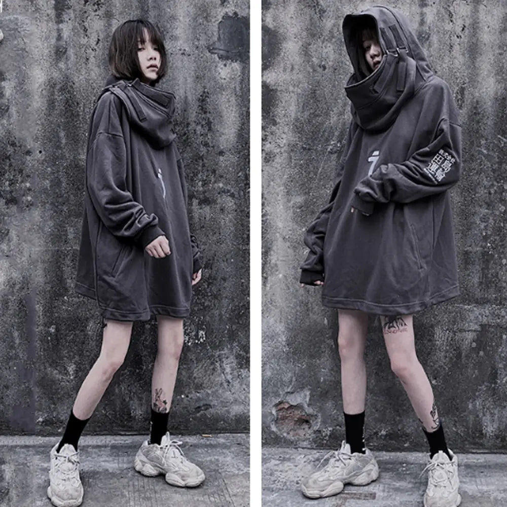 DARK Japanese Streetwear Harajuku Hoodie - Hoodies