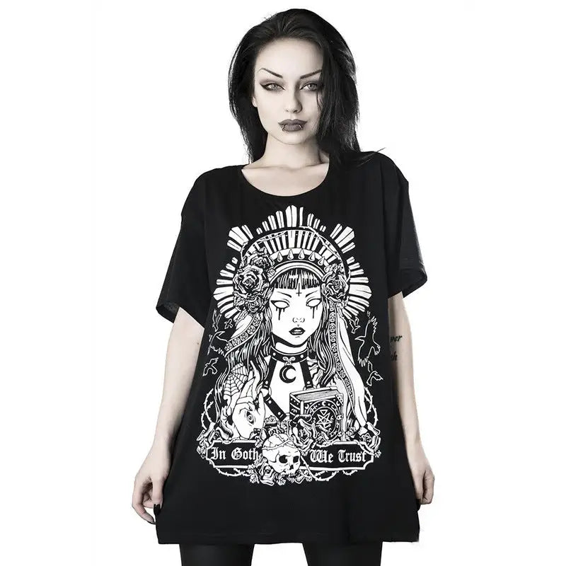 Dark Witch Trust Graphic T Shirt Black / S