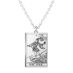 Dawapara Tarot Cards Amulet Stainless Steel Necklace