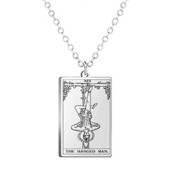 Dawapara Tarot Cards Amulet Stainless Steel Necklace