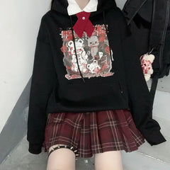 Dead Black Bear Oversize Hoodie