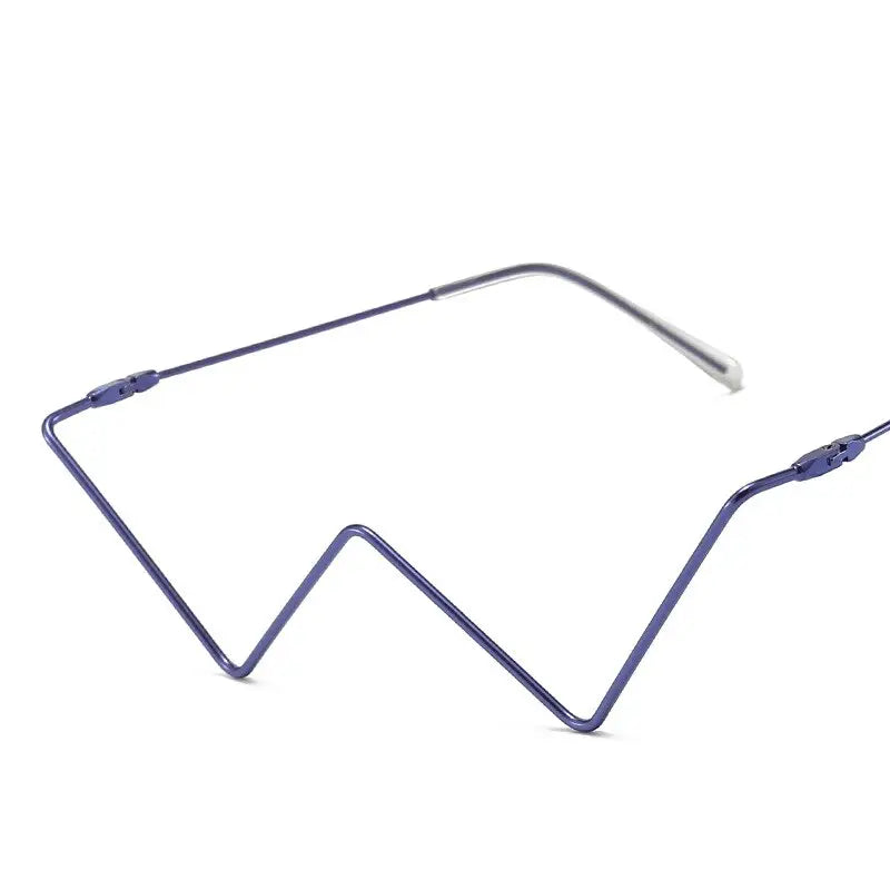 Decorative Metal Half Frame Glasses for Men and Women