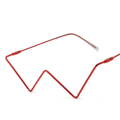 Decorative Metal Half Frame Glasses for Men and Women