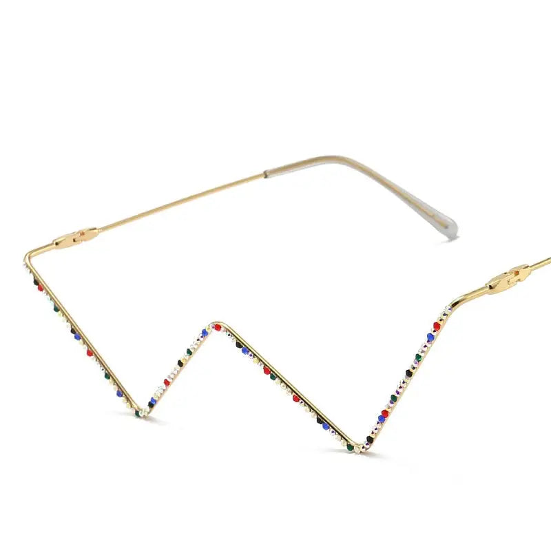 Decorative Metal Half Frame Glasses for Men and Women