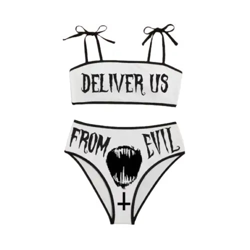 Deliver Us From Evil High Waist Bikini