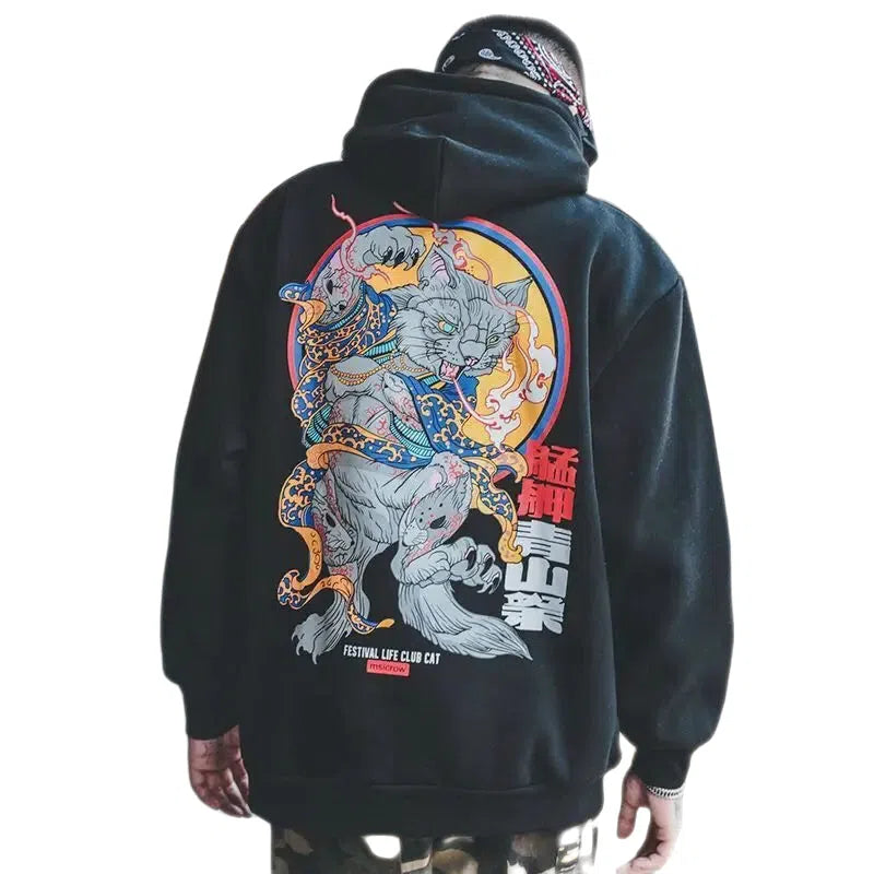 Demon Cat Life Club Hoodie