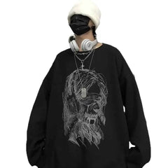 Demon Dark Gothic Oversized Sweatshirt