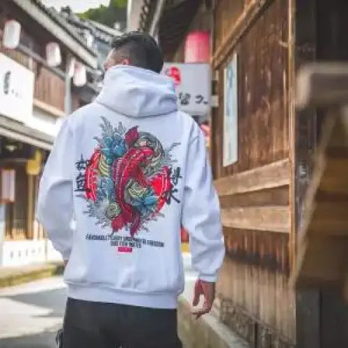 Demon Koi Fish Hoodie - Hoodies