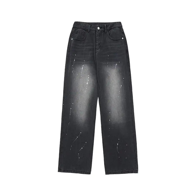 Denim Loose Straight Tube Pants for Men