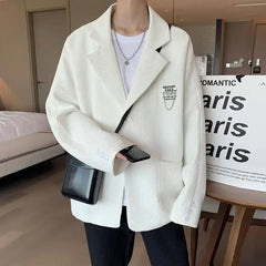 Casual Lapel Long Sleeve Blazer