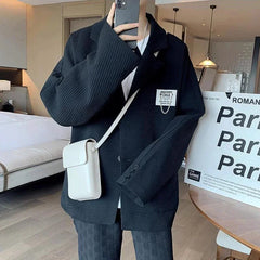 Casual Lapel Long Sleeve Blazer