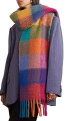 Colorful Plaid Pashmina Scarf