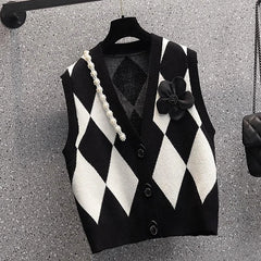 V-neck Knitted Vest