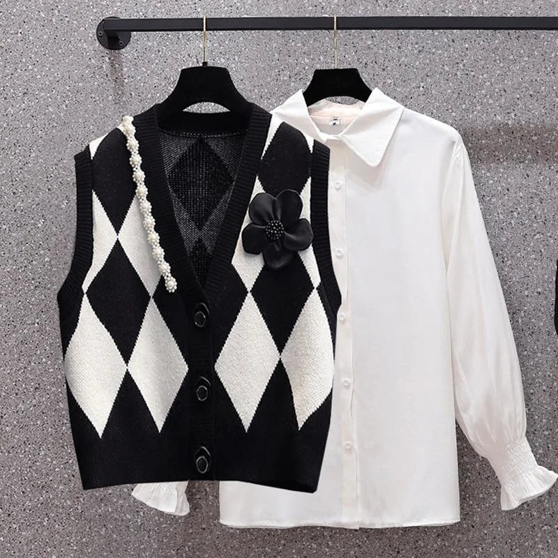 V-neck Knitted Vest