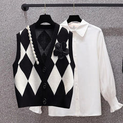 V-neck Knitted Vest