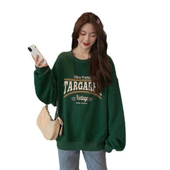 OEIN Round Neck Long Sleeve Sweater with Print