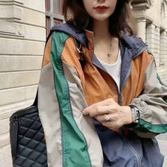 Women's Winter Color Block Parka