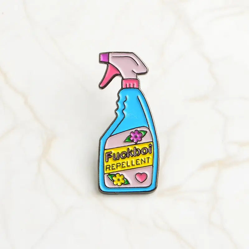 Detergents Pin Collection Brooch