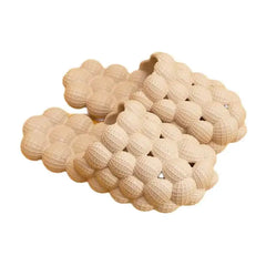 Detox Reflexology Massage Slippers Non Slip Euro Size White