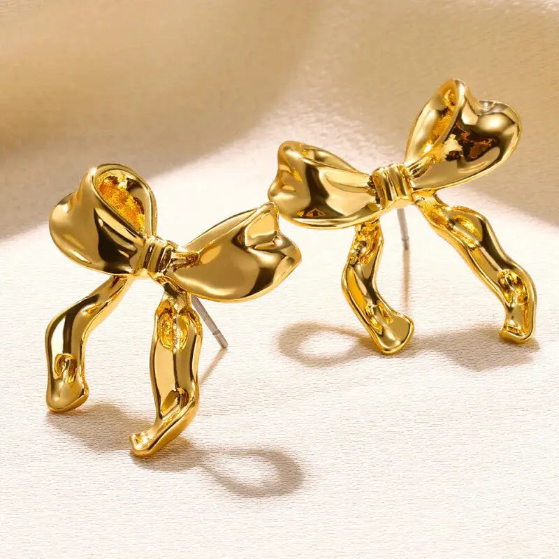 Different Style Stud Cute Earrings for Everyday Wear Gold