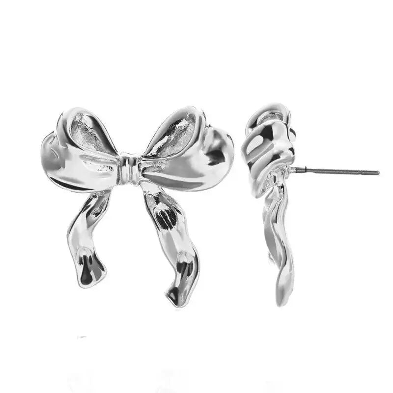 Different Style Stud Cute Earrings for Everyday Wear Silver