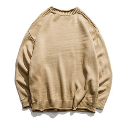 Dinosaur Knitted Oversize Sweatshirt for Casual Wear