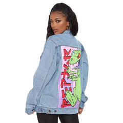 Dinosaur Printed Denim Jacket