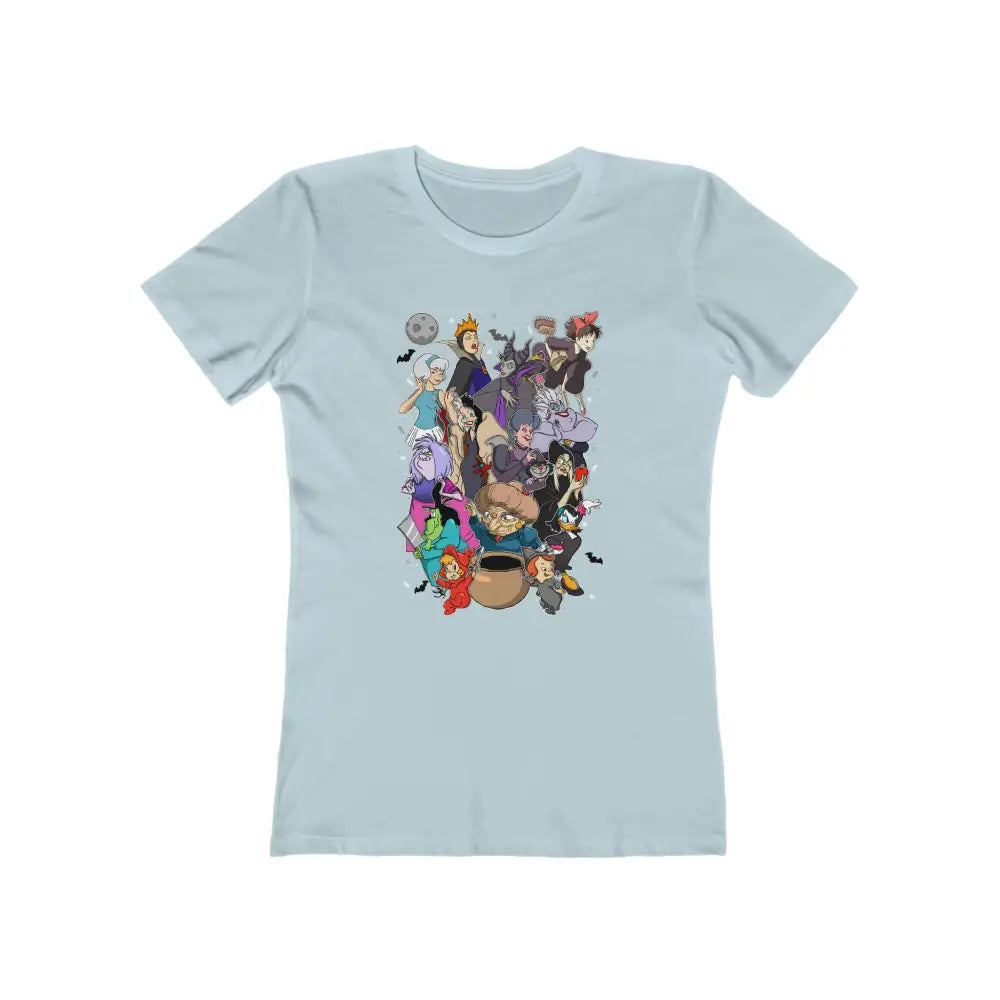 Disney Witches T-Shirts for Fans Solid Light Blue / S