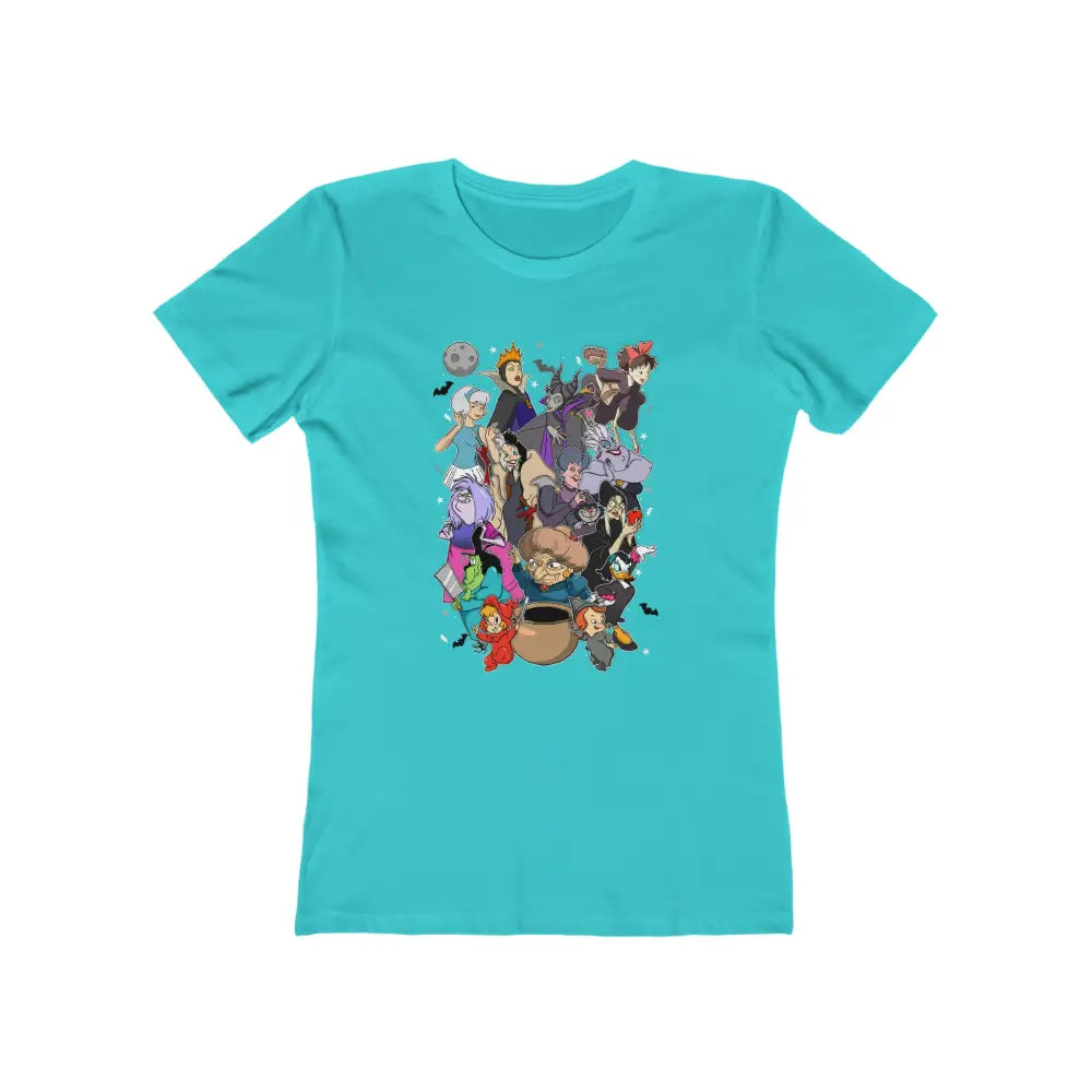 Disney Witches T-Shirts for Fans Solid Tahiti Blue / S