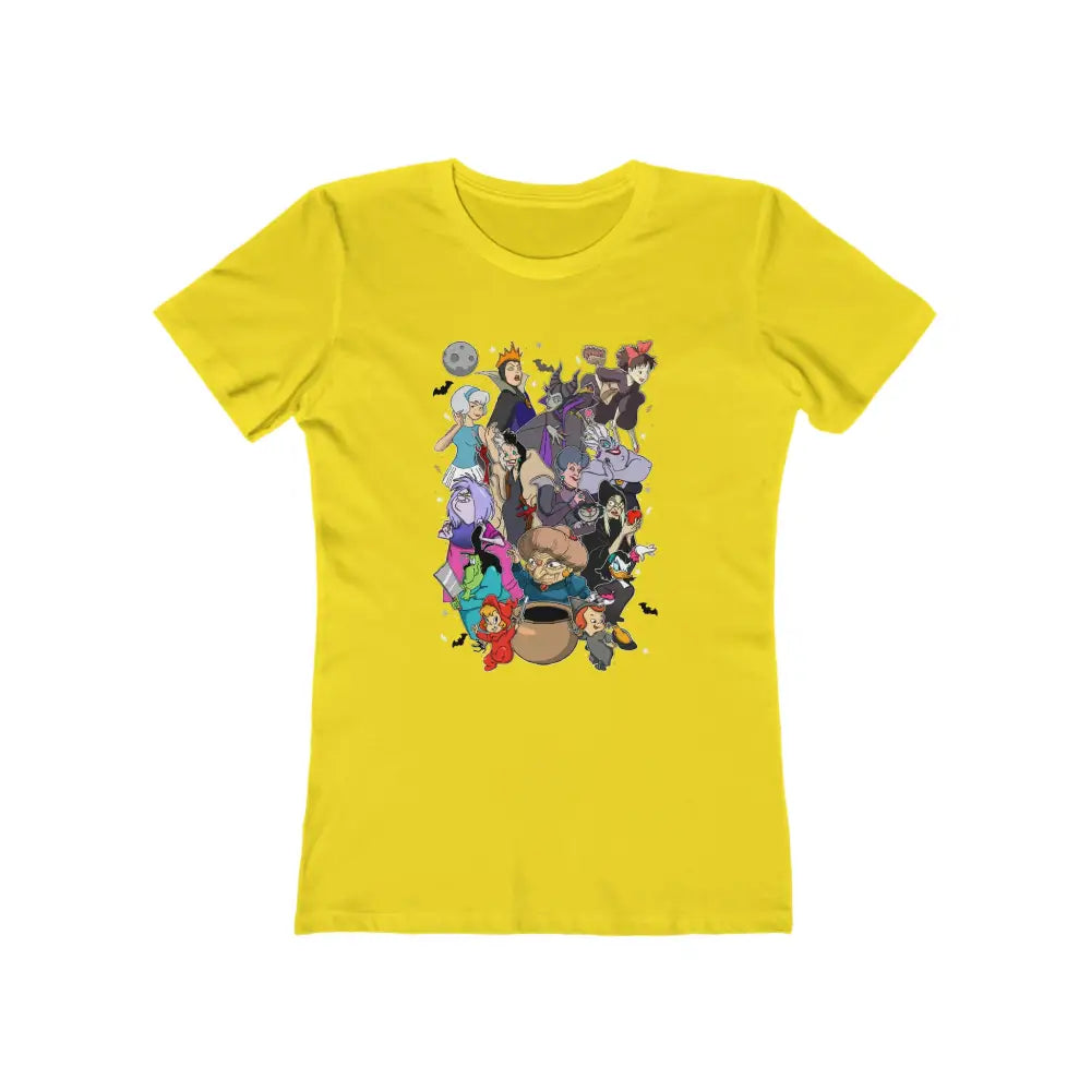 Disney Witches T-Shirts for Fans Solid Vibrant Yellow / S