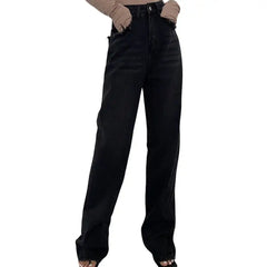 Distressed High Waist Loose Pants